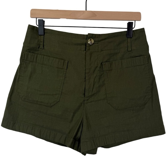 Maeve Size 30 Anthropologie Colette Shorts Magic Fabric Edition Holly Green - Picture 3 of 7